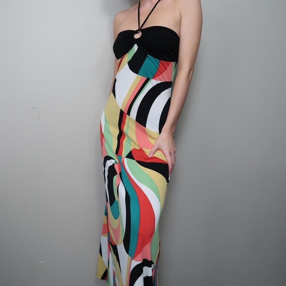 Y2k forever 21 retro maxi dress - Picture 1 of 4